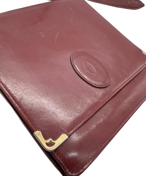 Cartier（カルティエ）Cartier (カルティエ) ショルダーバッグ ワインレッドの古着・服飾アイテム