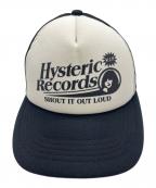 Hysteric Glamourヒステリックグラマー）の古着「メッシュキャップ」｜ブラック×ホワイト