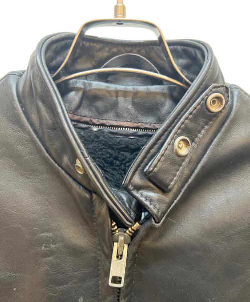 Schott（ショット）Schott (ショット) レザージャケット ブラック サイズ:34の古着・服飾アイテム