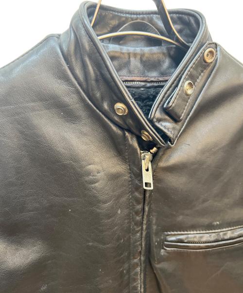 Schott（ショット）Schott (ショット) レザージャケット ブラック サイズ:34の古着・服飾アイテム