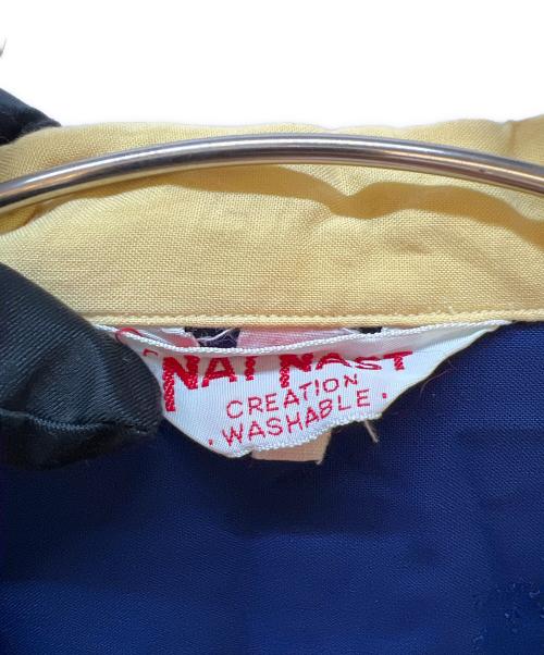 NATNAST（ナットナスト）NATNAST (ナットナスト) 半袖シャツ ブルー×イエロー サイズ:Mの古着・服飾アイテム