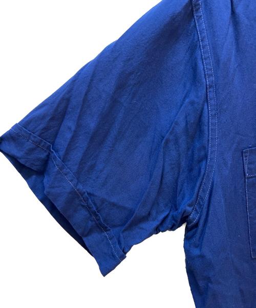 NATNAST（ナットナスト）NATNAST (ナットナスト) 半袖シャツ ブルー×イエロー サイズ:Mの古着・服飾アイテム