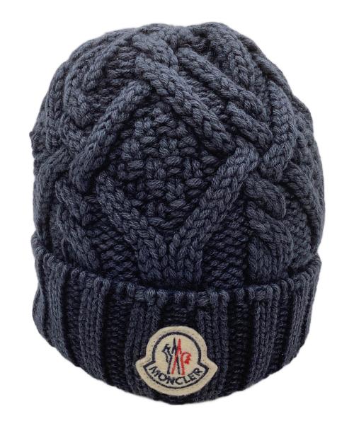 MONCLER（モンクレール）MONCLER (モンクレール) ニット帽 ネイビーの古着・服飾アイテム