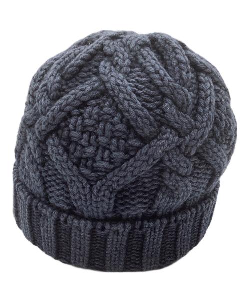 MONCLER（モンクレール）MONCLER (モンクレール) ニット帽 ネイビーの古着・服飾アイテム