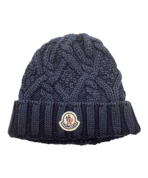 MONCLER（モンクレール）MONCLER (モンクレール) ニット帽 ネイビーの古着・服飾アイテム