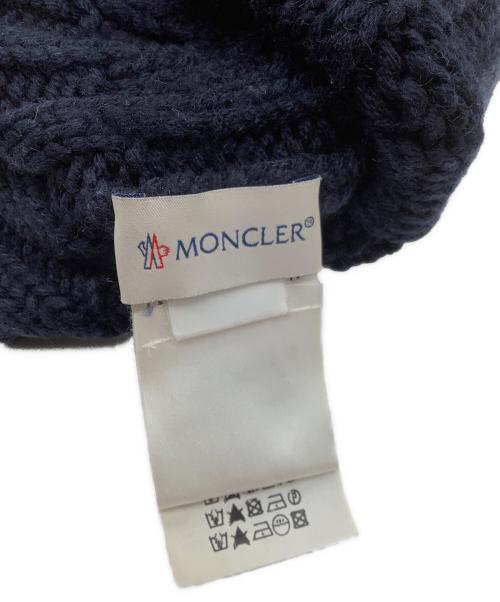 MONCLER（モンクレール）MONCLER (モンクレール) ニット帽 ネイビーの古着・服飾アイテム