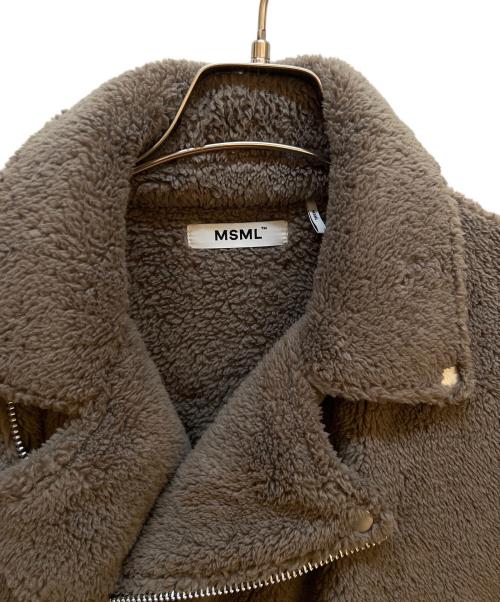 MSML（エムエスエムエル）MSML (エムエスエムエル) ボアジャケット ブラウン サイズ: Lの古着・服飾アイテム