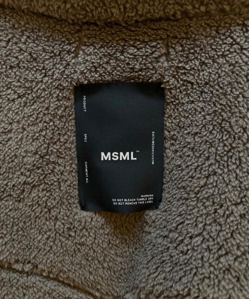 MSML（エムエスエムエル）MSML (エムエスエムエル) ボアジャケット ブラウン サイズ: Lの古着・服飾アイテム