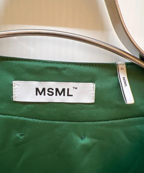 MSML（エムエスエムエル）MSML (エムエスエムエル) ベロアシャツ ブラック サイズ:XLの古着・服飾アイテム