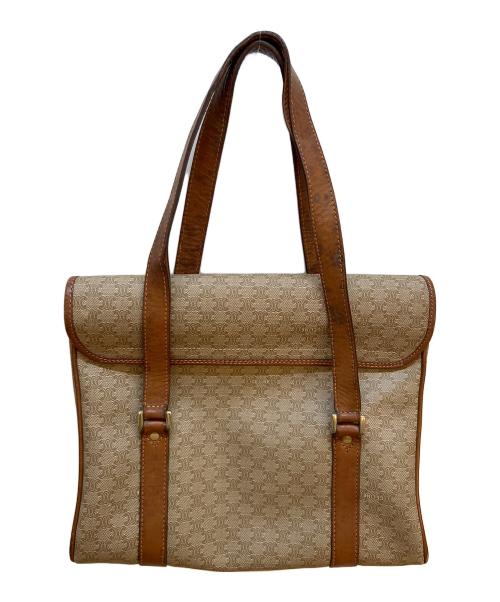CELINE（セリーヌ）CELINE (セリーヌ) トートバッグ ベージュ×ブラウンの古着・服飾アイテム