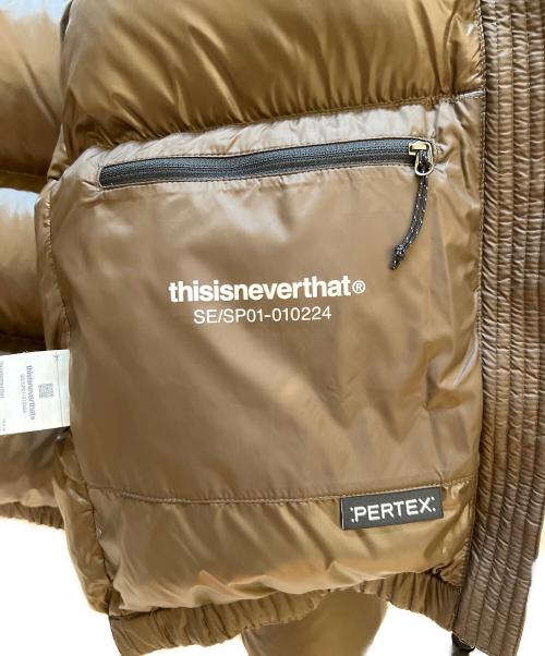 thisisneverthat（ディスイズネバーザット）thisisneverthat (ディスイズネバーザット) ダウンジャケット ブラウン サイズ:Ｍの古着・服飾アイテム