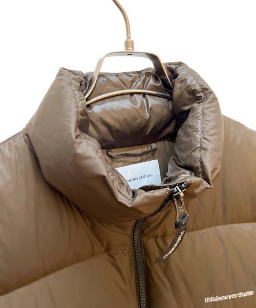 thisisneverthat（ディスイズネバーザット）thisisneverthat (ディスイズネバーザット) ダウンジャケット ブラウン サイズ:Ｍの古着・服飾アイテム