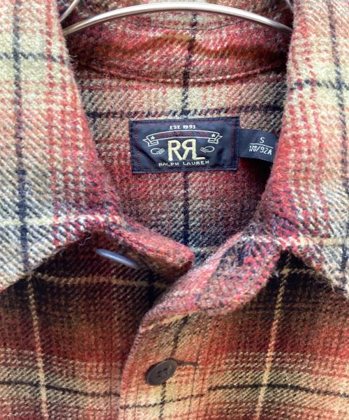 RRL（ダブルアールエル）RRL (ダブルアールエル) ウールハンティングジャケット レッド サイズ:Sの古着・服飾アイテム