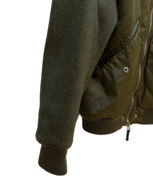 DIESEL（ディーゼル）DIESEL (ディーゼル) 切替ジャケット カーキ サイズ: Lの古着・服飾アイテム