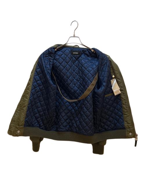 DIESEL（ディーゼル）DIESEL (ディーゼル) 切替ジャケット カーキ サイズ: Lの古着・服飾アイテム