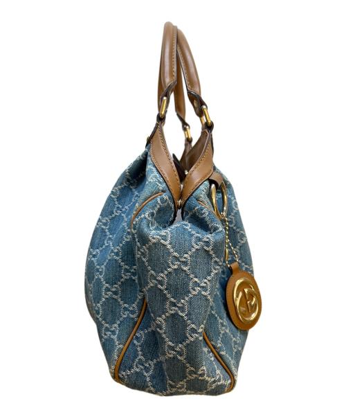 GUCCI（グッチ）GUCCI (グッチ) ハンドバッグ ブルーの古着・服飾アイテム