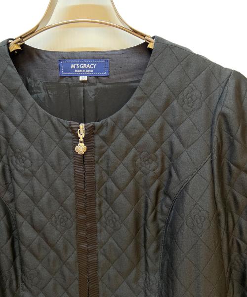 M'S GRACY（エムズグレイシー）M'S GRACY (エムズグレイシー) 長袖ワンピース ブラック サイズ:38の古着・服飾アイテム