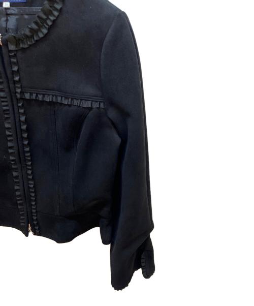 M'S GRACY（エムズグレイシー）M'S GRACY (エムズグレイシー) スウェードタッチジップジャケット ブラック サイズ:38の古着・服飾アイテム
