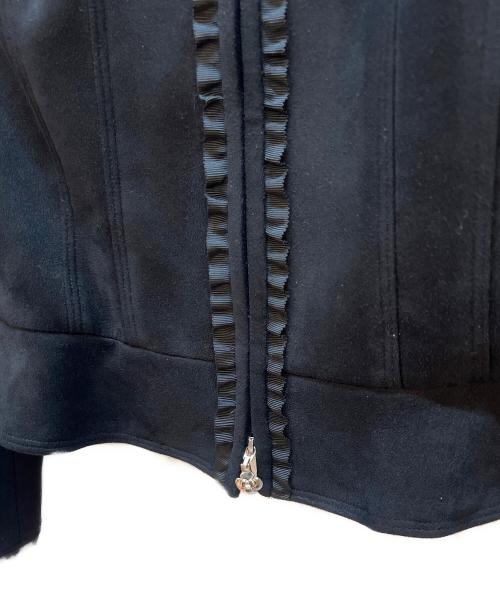 M'S GRACY（エムズグレイシー）M'S GRACY (エムズグレイシー) スウェードタッチジップジャケット ブラック サイズ:38の古着・服飾アイテム