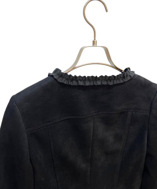 M'S GRACY（エムズグレイシー）M'S GRACY (エムズグレイシー) スウェードタッチジップジャケット ブラック サイズ:38の古着・服飾アイテム