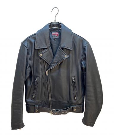 中古・古着通販】NANKAI (ナンカイ) レザージャケット ブラック サイズ