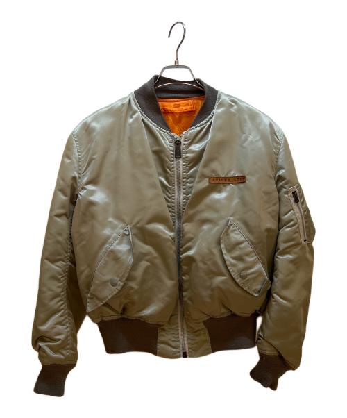 AVIREX（アヴィレックス）AVIREX (アヴィレックス) MA-1ジャケット カーキ×オレンジ サイズ:Lの古着・服飾アイテム