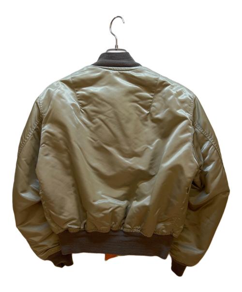 AVIREX（アヴィレックス）AVIREX (アヴィレックス) MA-1ジャケット カーキ×オレンジ サイズ:Lの古着・服飾アイテム