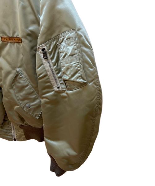 AVIREX（アヴィレックス）AVIREX (アヴィレックス) MA-1ジャケット カーキ×オレンジ サイズ:Lの古着・服飾アイテム