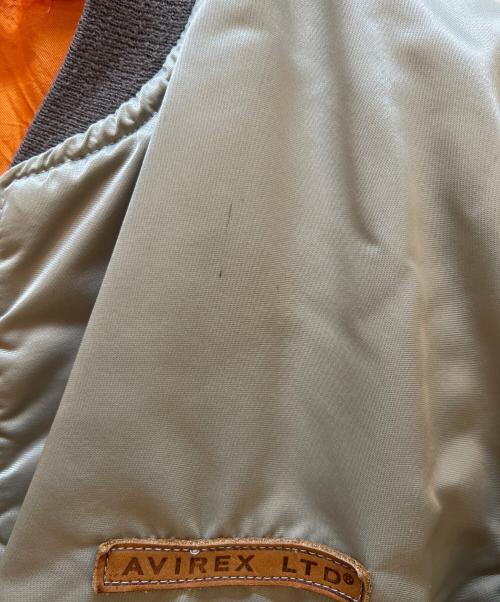AVIREX（アヴィレックス）AVIREX (アヴィレックス) MA-1ジャケット カーキ×オレンジ サイズ:Lの古着・服飾アイテム