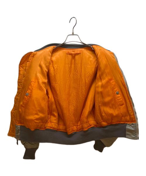 AVIREX（アヴィレックス）AVIREX (アヴィレックス) MA-1ジャケット カーキ×オレンジ サイズ:Lの古着・服飾アイテム