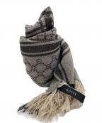 GUCCIグッチ）の古着「ストール/GG柄」｜ベージュ