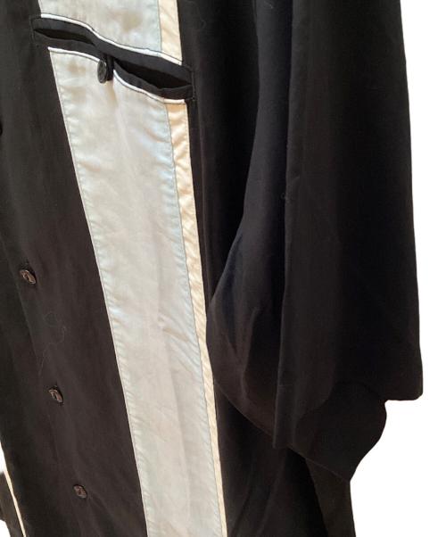 SCOTT（スコット）SCOTT (スコット) 半袖シャツ ブラック×スカイブルー サイズ:XLの古着・服飾アイテム