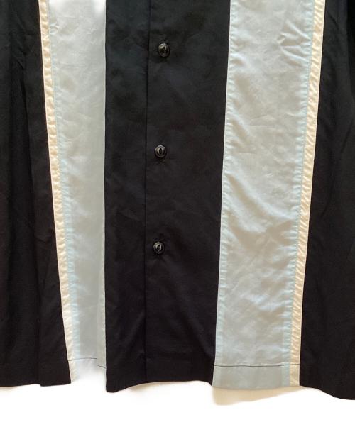 SCOTT（スコット）SCOTT (スコット) 半袖シャツ ブラック×スカイブルー サイズ:XLの古着・服飾アイテム