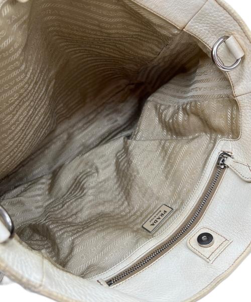 PRADA（プラダ）PRADA (プラダ) ハンドバッグ ホワイトの古着・服飾アイテム