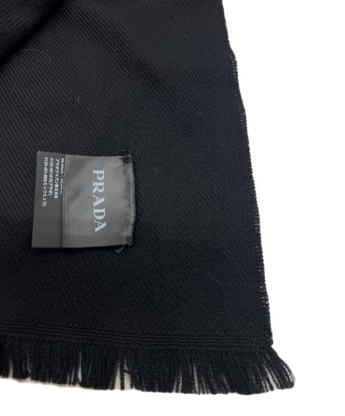 PRADA（プラダ）PRADA (プラダ) マフラー ブラックの古着・服飾アイテム