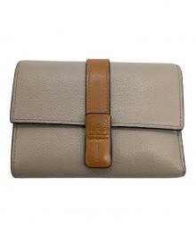 LOEWE（ロエベ）の古着「3つ折り財布」｜ベージュ×ブラウン