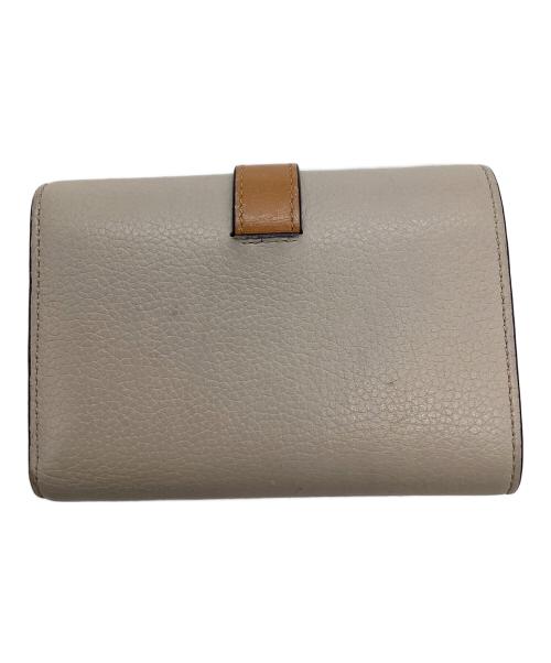 LOEWE（ロエベ）LOEWE (ロエベ) 3つ折り財布 ベージュ×ブラウンの古着・服飾アイテム