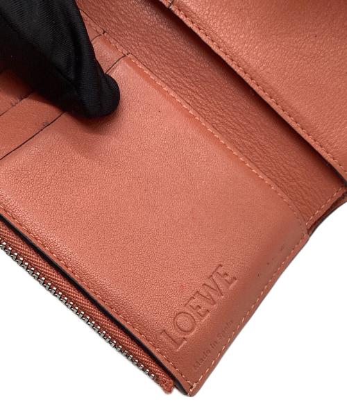 LOEWE（ロエベ）LOEWE (ロエベ) 3つ折り財布 ベージュ×ブラウンの古着・服飾アイテム
