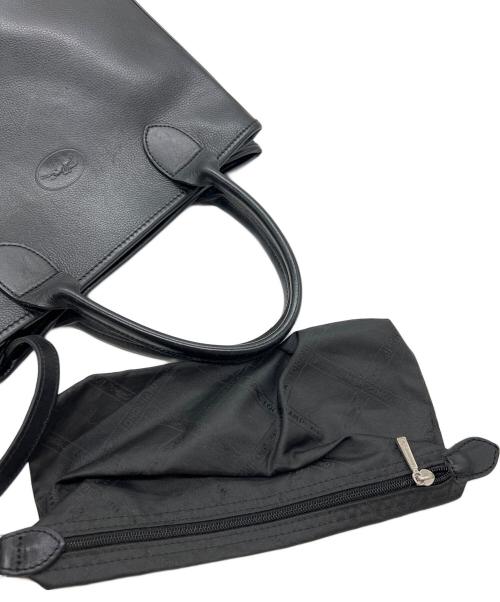 LONGCHAMP（ロンシャン）LONGCHAMP (ロンシャン) ハンドバッグ ブラックの古着・服飾アイテム