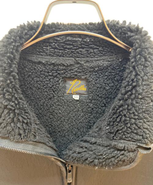 Needles（ニードルズ）Needles (ニードルズ) Lined Boa Jacket - Faux Boa ブラック サイズ:XSの古着・服飾アイテム