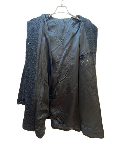 GUCCI（グッチ）GUCCI (グッチ) バンブーモヘア混ダッフルコート ブラック サイズ:42の古着・服飾アイテム
