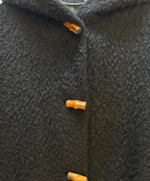 GUCCI（グッチ）GUCCI (グッチ) バンブーモヘア混ダッフルコート ブラック サイズ:42の古着・服飾アイテム