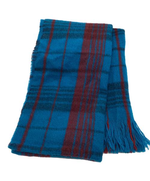 MARNI（マルニ）MARNI (マルニ) マフラー ブルー×レッドの古着・服飾アイテム