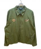 KRIFF MAYERクリフメイヤー）の古着「刺繍スーベニアジャケット」｜グリーン