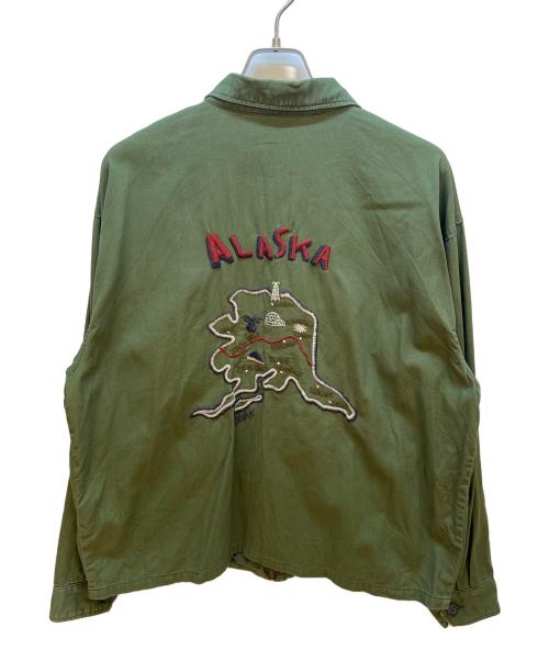 KRIFF MAYER（クリフメイヤー）KRIFF MAYER (クリフメイヤー) 刺繍スーベニアジャケット グリーン サイズ:XLの古着・服飾アイテム