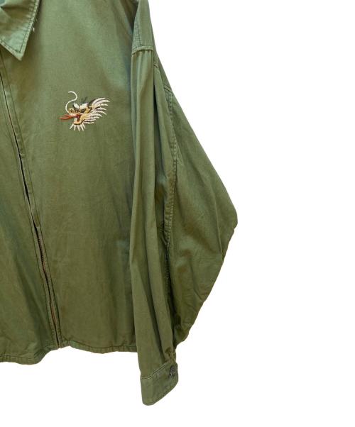 KRIFF MAYER（クリフメイヤー）KRIFF MAYER (クリフメイヤー) 刺繍スーベニアジャケット グリーン サイズ:XLの古着・服飾アイテム