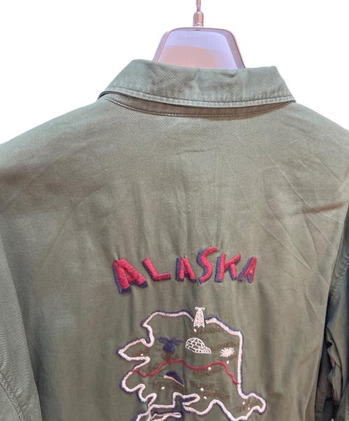 KRIFF MAYER（クリフメイヤー）KRIFF MAYER (クリフメイヤー) 刺繍スーベニアジャケット グリーン サイズ:XLの古着・服飾アイテム