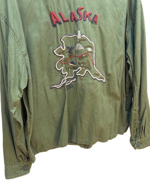 KRIFF MAYER（クリフメイヤー）KRIFF MAYER (クリフメイヤー) 刺繍スーベニアジャケット グリーン サイズ:XLの古着・服飾アイテム