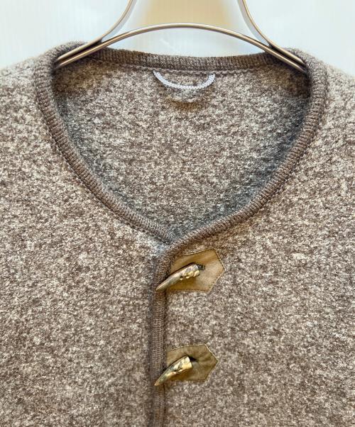 kluger（クルーガー）kluger (クルーガー) ノーカラージャケット ブラウン サイズ:54の古着・服飾アイテム