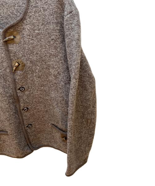kluger（クルーガー）kluger (クルーガー) ノーカラージャケット ブラウン サイズ:54の古着・服飾アイテム